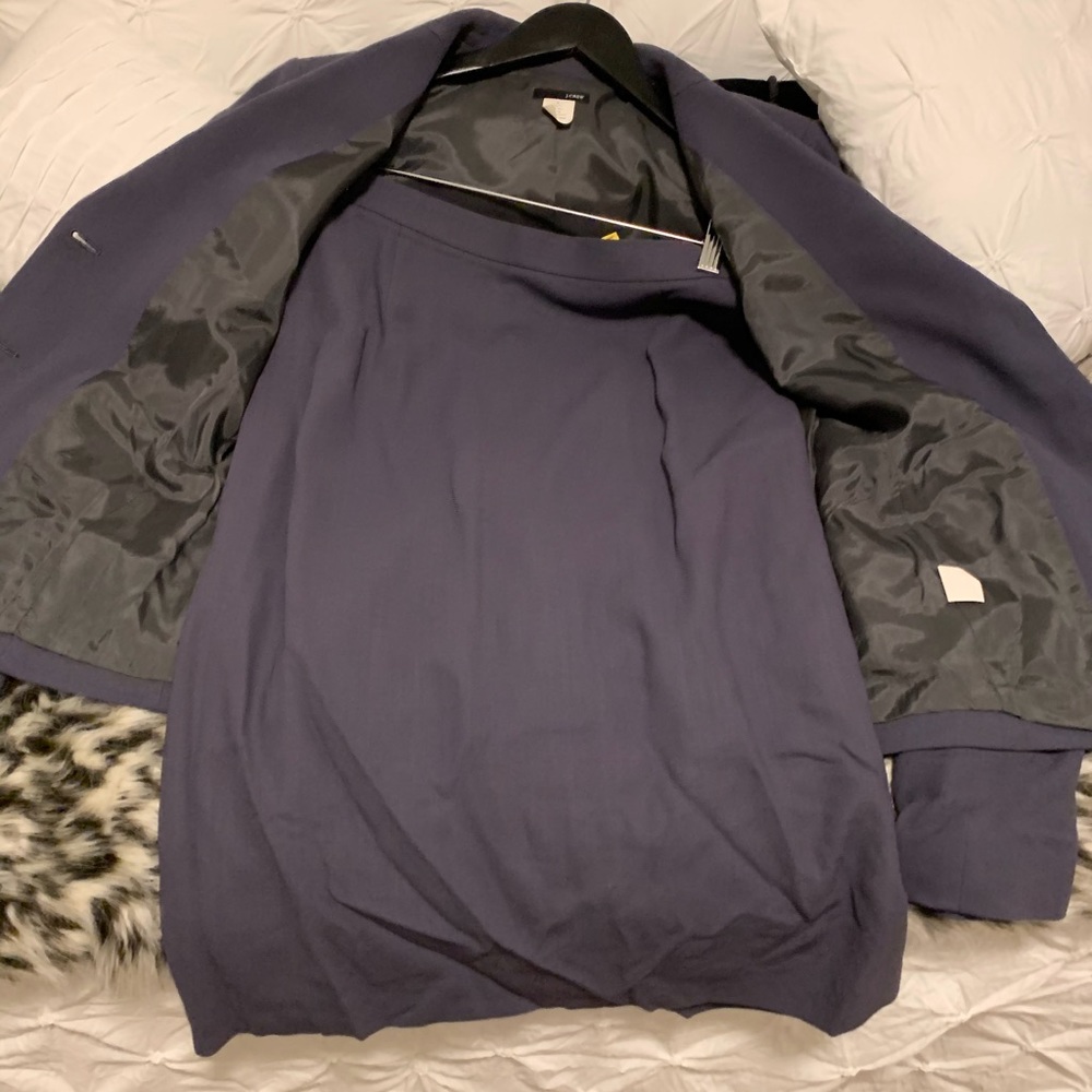 Women’s J. Crew Blue Skirt Suit